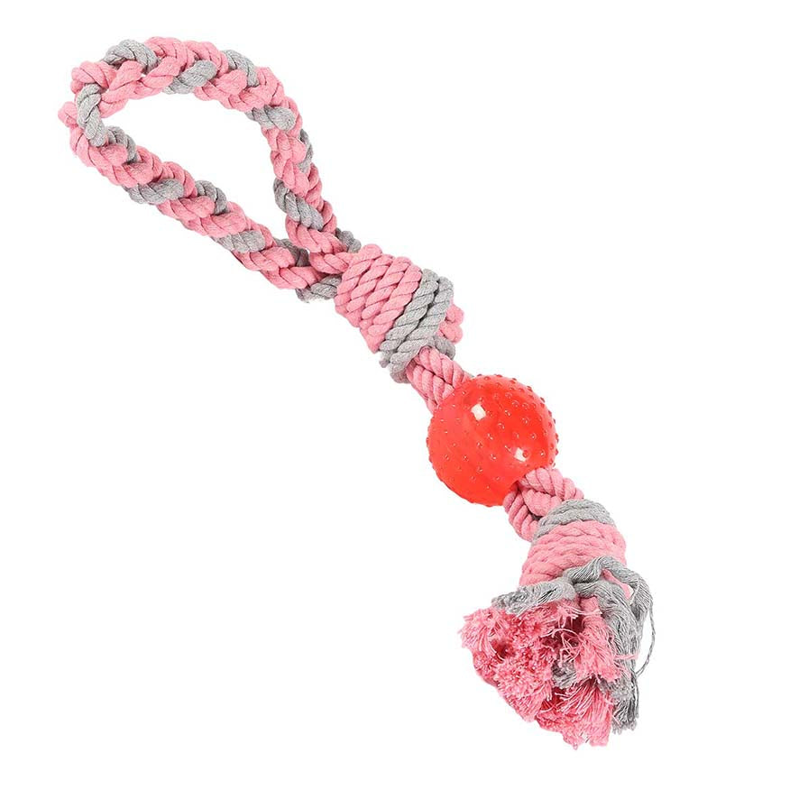 Happy Pet LR Rope & Ball Tugger