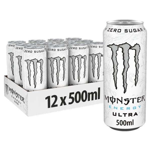 Monster Ultra Energy Drink 12 x 500ml, Case of 12