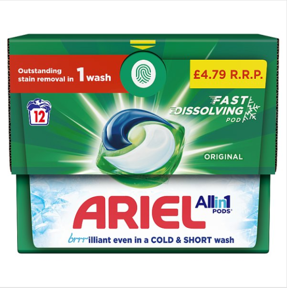 Ariel All-in-1 PODS®, Washing Capsules 12 - Case of 4