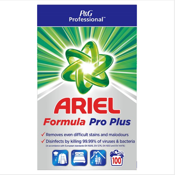 Ariel Professional Powder Detergent Antibacterial 100 Washes - Case of 1
