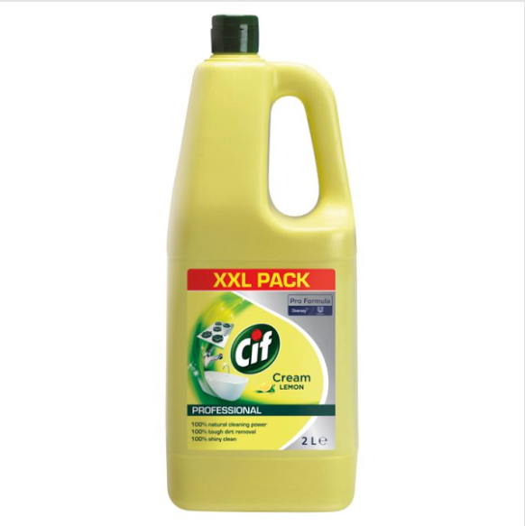 Cif Pro Formula Professional Cream Lemon 2L - Case of 6
