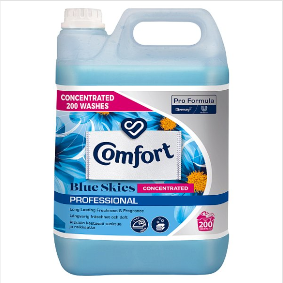 Comfort Professional Formula Blue Skies Concentrated Fabric Softener 2 x 5L - Case of 2