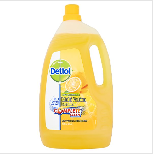 Dettol Anti-Bacterial Multi Action Cleaner Complete Clean Citrus Zest 4L - Case of 1