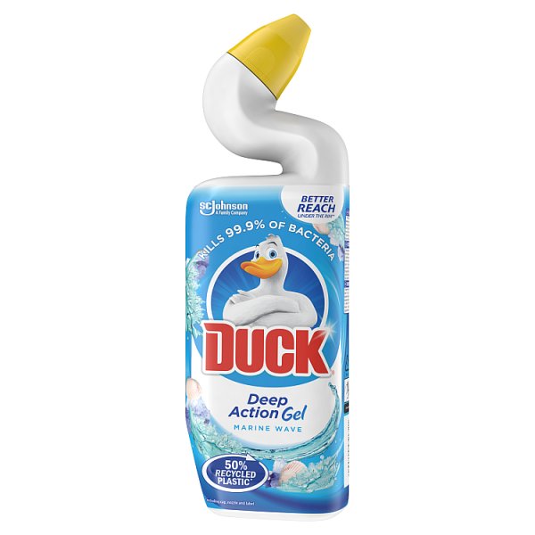 Duck Liquid Toilet Cleaner - Deep Action Gel - Marine Wave 750ml - Case of 8