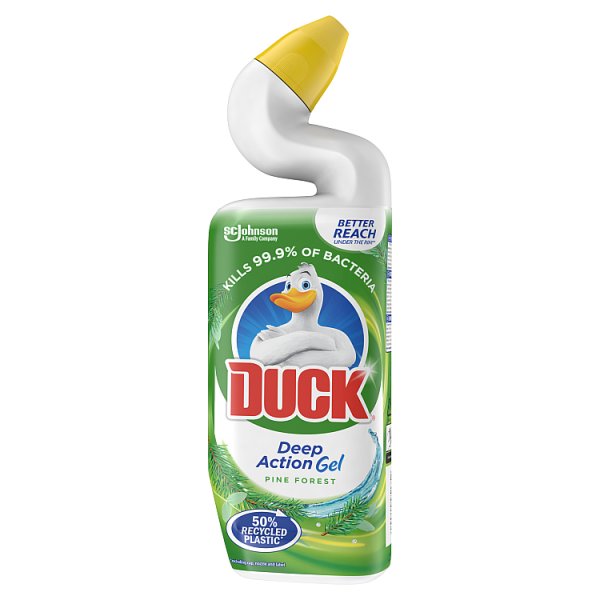 Duck Liquid Toilet Cleaner - Deep Action Gel - Pine Forest 750ml (cLEARANCE)