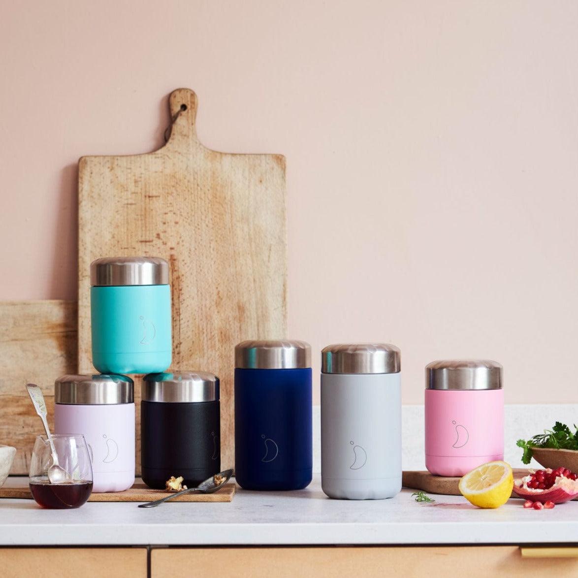 Chilly's Food Pot Monochrome Black 500ml