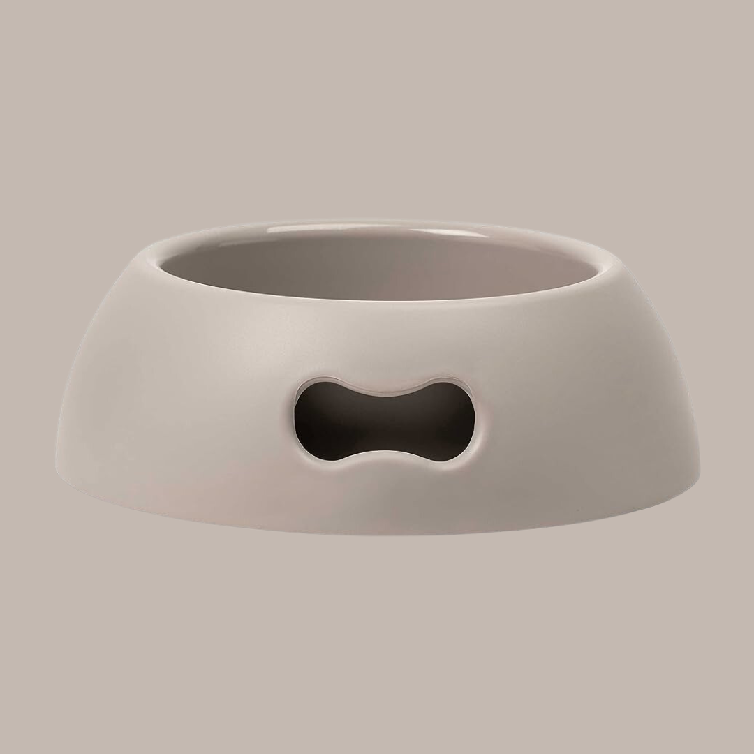 Pappy Bone Dog Bowl Dove Grey