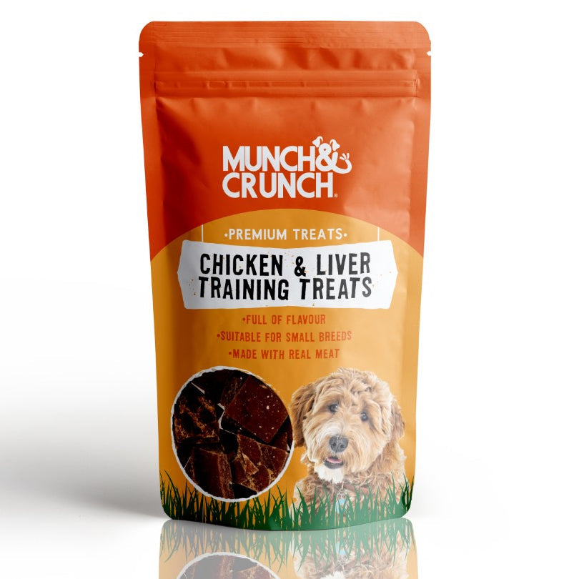 Munch Crunch Chicken and Liver Training Treats - 60g Dog Treats