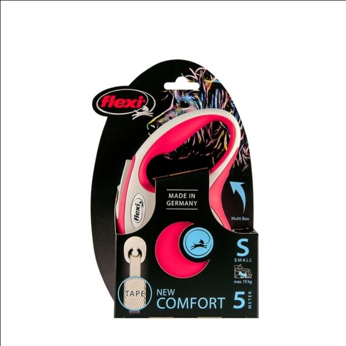Red Flexi New Comfort Retractable Dog Lead