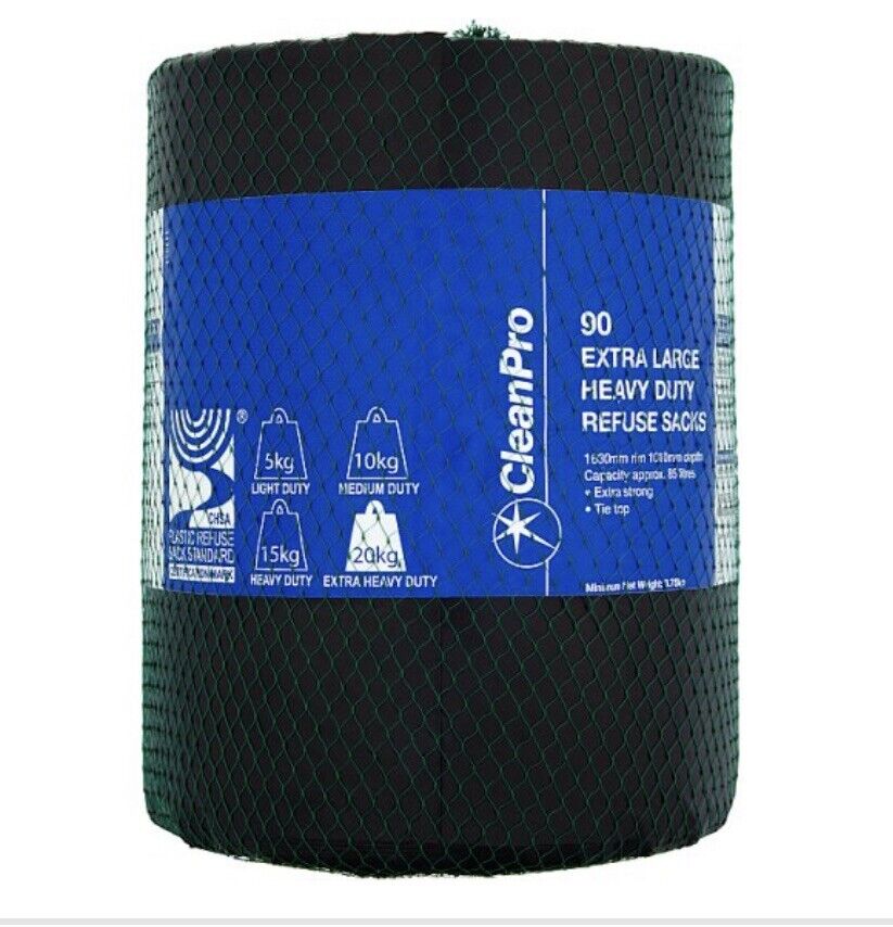 CleanPro 90 Extra Large Heavy Duty Refuse Sacks