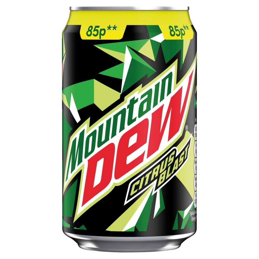 Mountain Dew Citrus Blast Can 330ml, Case of 24