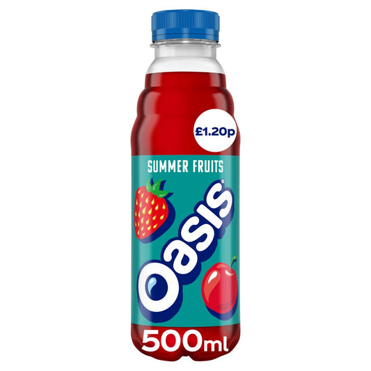 Oasis Summer Fruits 12 x 500ml [PM £1.30 ], Case of 12