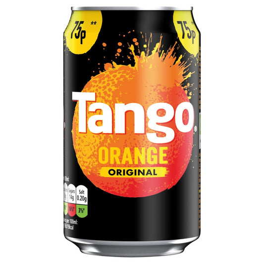 Tango Orange Original Can PMP 330ml [PM 0.75], Case of 24