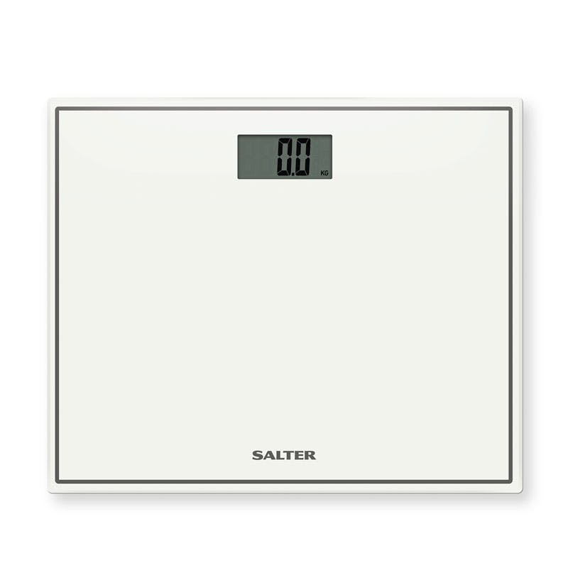 Salter Compact Glass Electronic Scale, White