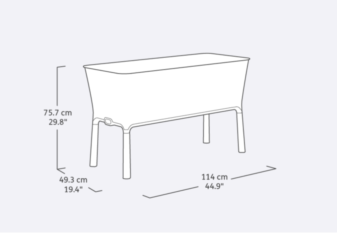 Keter Easy Grow Elevated Garden Bed - Dark Brown