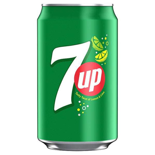 7UP Lemon and Lime Regular 330ml, Case of 24