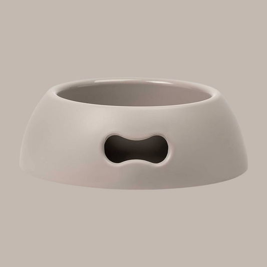 Pappy Bone Dog Bowl Dove Grey