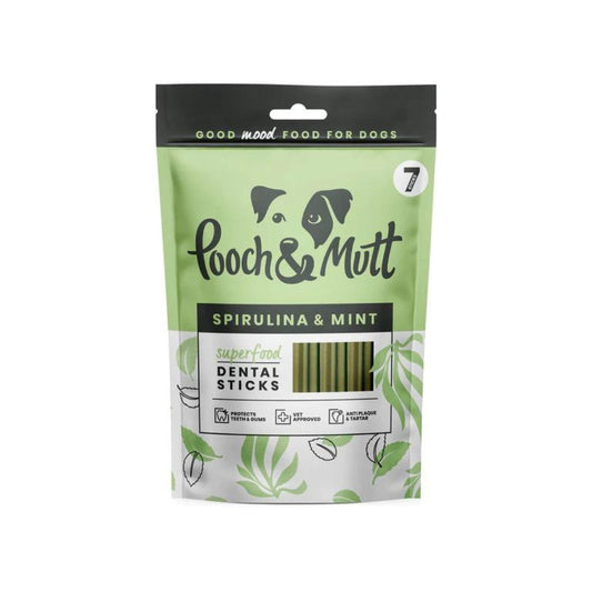 Pooch & Mutt Superfood Dental Sticks for Dogs 7pk
