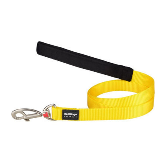 Red Dingo Plain Yellow Dog Lead